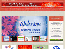 Tablet Screenshot of bufordfirstumc.org